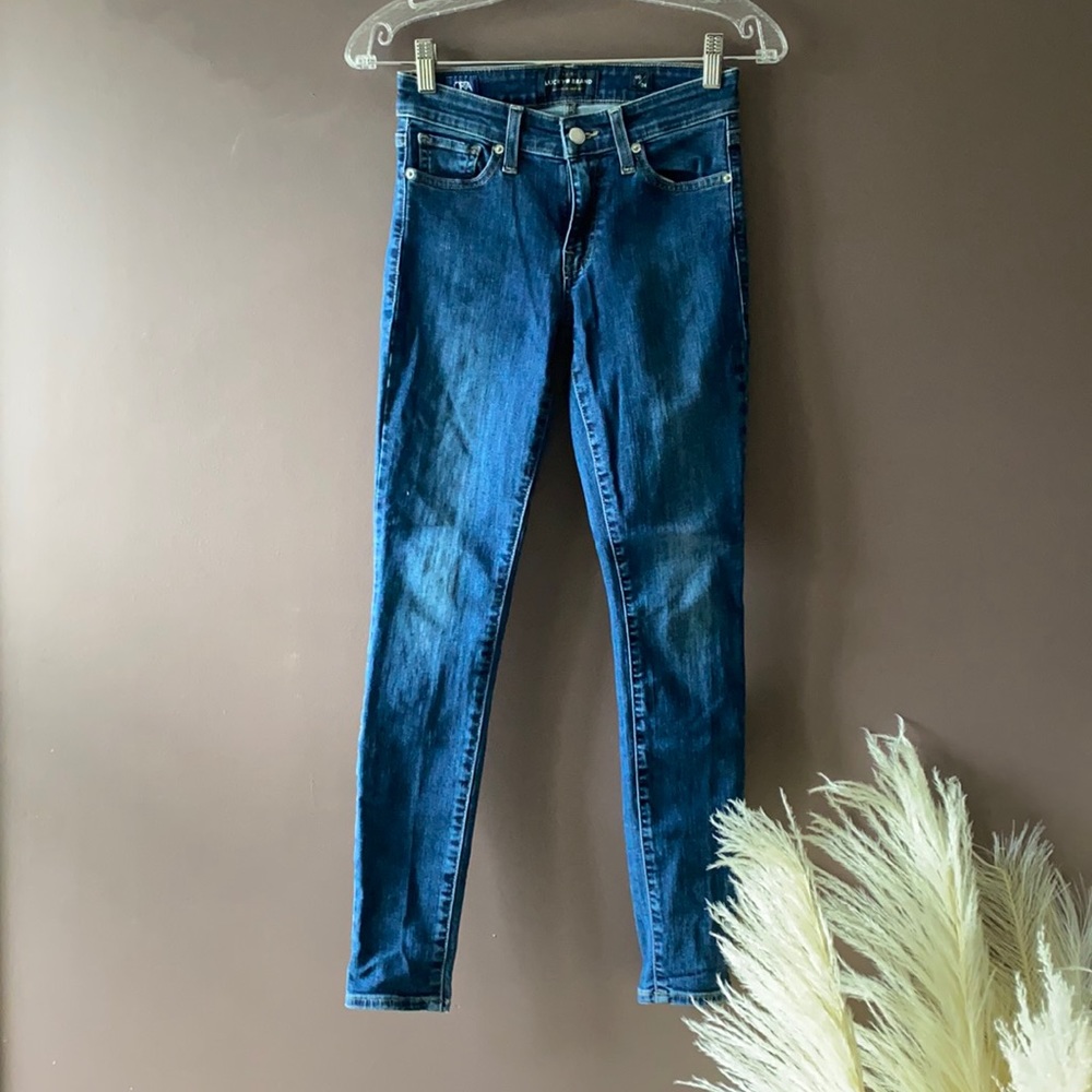 LUCKY BRAND mid-low rise skinny jeans